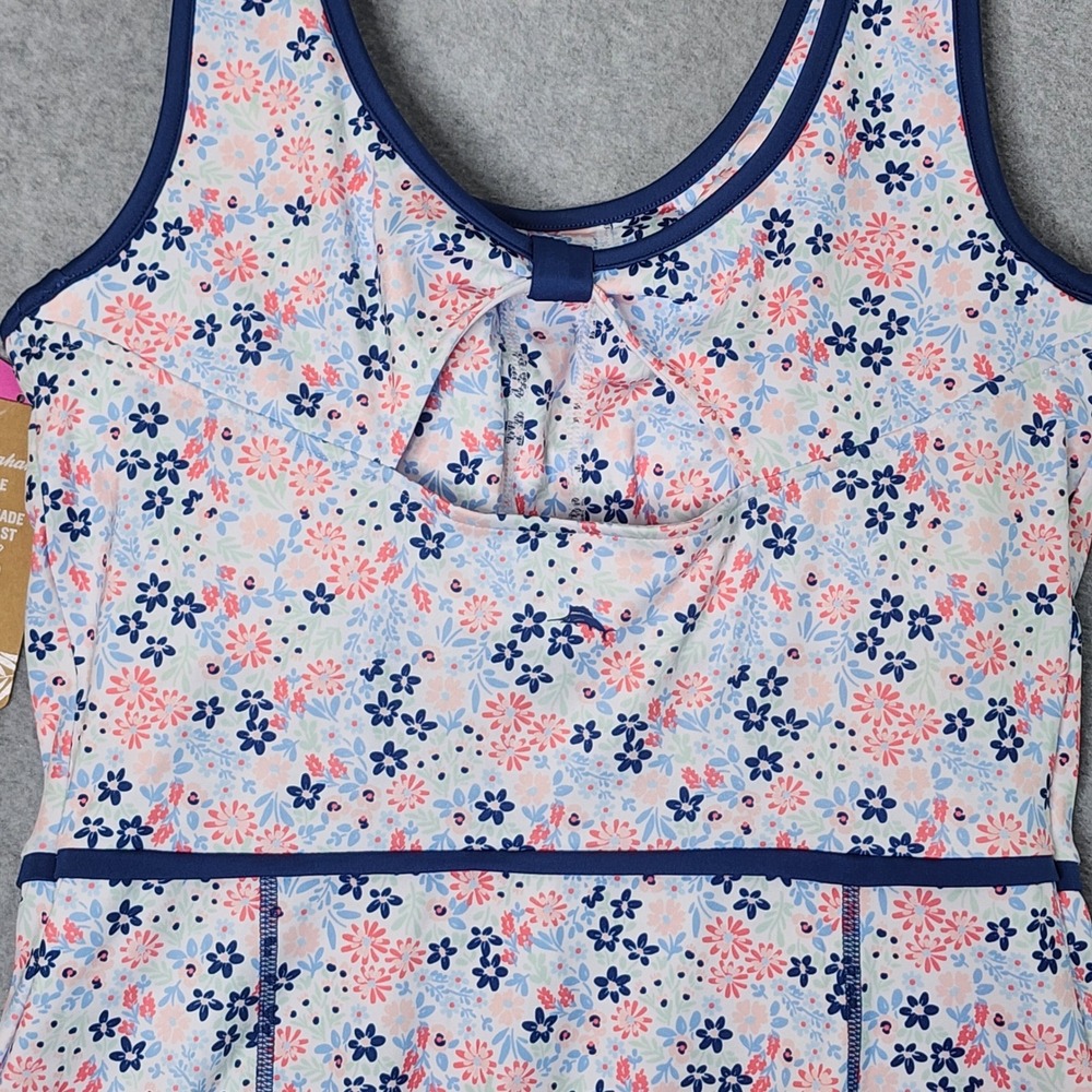Tommy Bahama Active Dress Set Womens S Blue Floral Tennis Golf Visor Shorts 4pc - Picture 15 of 16